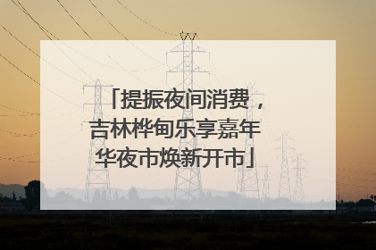 提振夜间消费，吉林桦甸乐享嘉年华夜市焕新开市