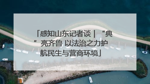 感知山东记者谈｜“典”亮齐鲁 以法治之力护航民生与营商环境