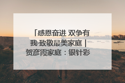 感恩奋进 双争有我·致敬最美家庭｜贺彦霞家庭：银针彩线绣出好日子