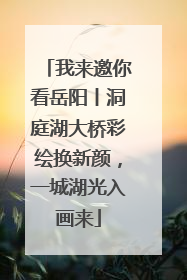 我来邀你看岳阳丨洞庭湖大桥彩绘换新颜，一城湖光入画来