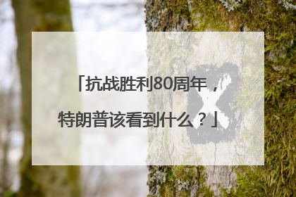 抗战胜利80周年，特朗普该看到什么？