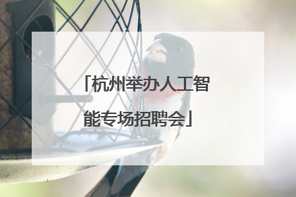 杭州举办人工智能专场招聘会