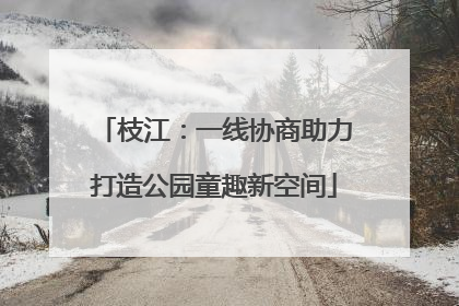 枝江：一线协商助力打造公园童趣新空间