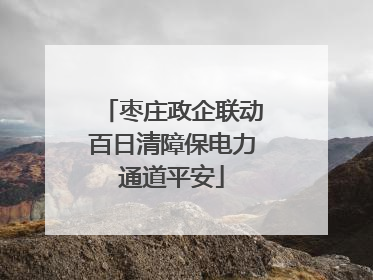 枣庄政企联动百日清障保电力通道平安