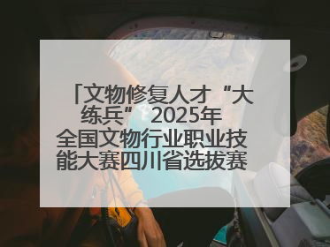 文物修复人才“大练兵” 2025年全国文物行业职业技能大赛四川省选拔赛即将启幕