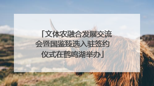 文体农融合发展交流会暨国鉴臻选入驻签约仪式在鹤鸣湖举办