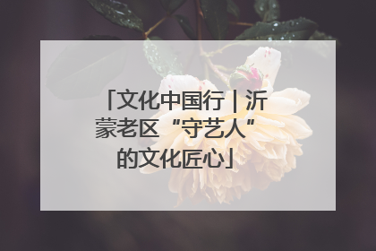 文化中国行｜沂蒙老区“守艺人”的文化匠心