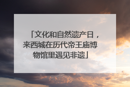 文化和自然遗产日，来西城在历代帝王庙博物馆里遇见非遗