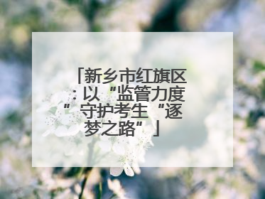 新乡市红旗区：以“监管力度”守护考生“逐梦之路”