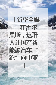 新华全媒+｜在霍尔果斯，这群人让国产新能源汽车“跑”向中亚