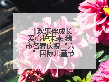 欢乐伴成长 爱心护未来 我市各界庆祝“六一”国际儿童节活动精彩纷呈
