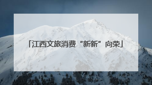 江西文旅消费“新新”向荣