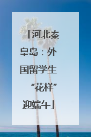 河北秦皇岛：外国留学生“花样”迎端午