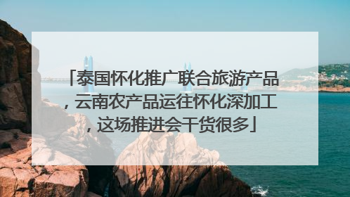 泰国怀化推广联合旅游产品，云南农产品运往怀化深加工，这场推进会干货很多