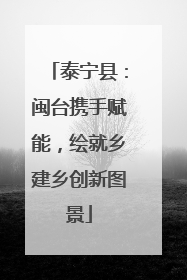泰宁县：闽台携手赋能，绘就乡建乡创新图景