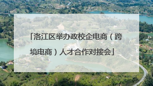 洛江区举办政校企电商（跨境电商）人才合作对接会