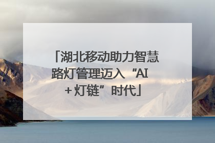 湖北移动助力智慧路灯管理迈入“AI＋灯链”时代