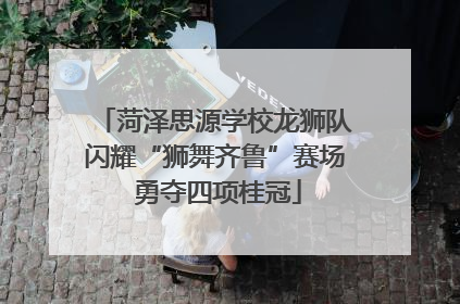 菏泽思源学校龙狮队闪耀“狮舞齐鲁”赛场 勇夺四项桂冠