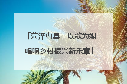 菏泽曹县：以歌为媒 唱响乡村振兴新乐章