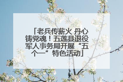 老兵传薪火 丹心铸党魂！五莲县退役军人事务局开展“五个一”特色活动