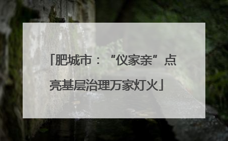肥城市：“仪家亲”点亮基层治理万家灯火