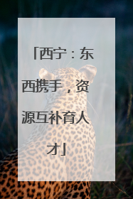 西宁：东西携手，资源互补育人才