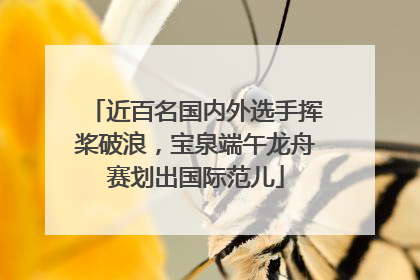 近百名国内外选手挥桨破浪，宝泉端午龙舟赛划出国际范儿