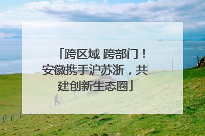 跨区域 跨部门！安徽携手沪苏浙，共建创新生态圈
