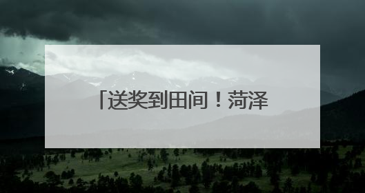 送奖到田间！菏泽市举行见义勇为先进分子表彰仪式