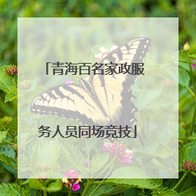 青海百名家政服务人员同场竞技