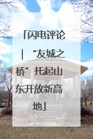 闪电评论｜“友城之桥”托起山东开放新高地
