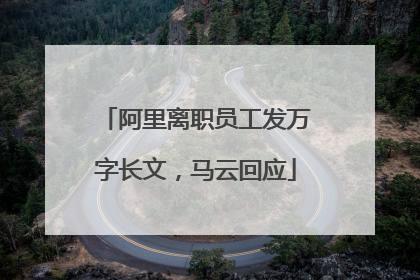 阿里离职员工发万字长文，马云回应