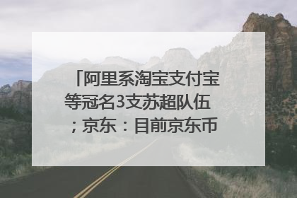 阿里系淘宝支付宝等冠名3支苏超队伍；京东：目前京东币链科技并没有开始发行稳定币｜早资道