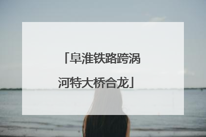 阜淮铁路跨涡河特大桥合龙