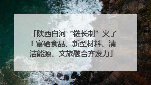 陕西白河“链长制”火了!富硒食品、新型材料、清洁能源、文旅融合齐发力