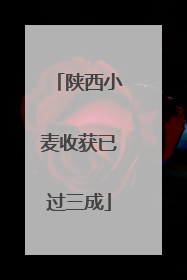 陕西小麦收获已过三成
