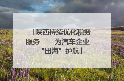 陕西持续优化税务服务——为汽车企业“出海”护航