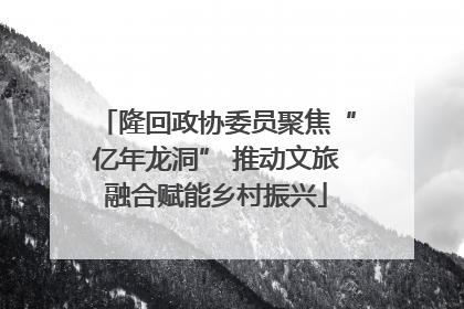 隆回政协委员聚焦“亿年龙洞” 推动文旅融合赋能乡村振兴