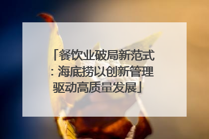 餐饮业破局新范式：海底捞以创新管理驱动高质量发展
