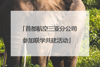 首都航空三亚分公司参加联学共建活动