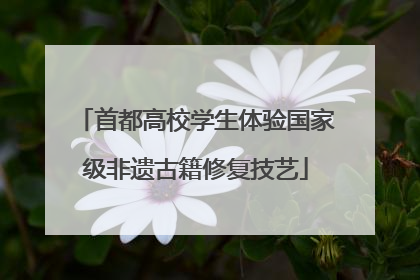 首都高校学生体验国家级非遗古籍修复技艺