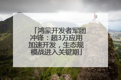 鸿蒙开发者军团冲锋：超3万应用加速开发，生态规模战进入关键期