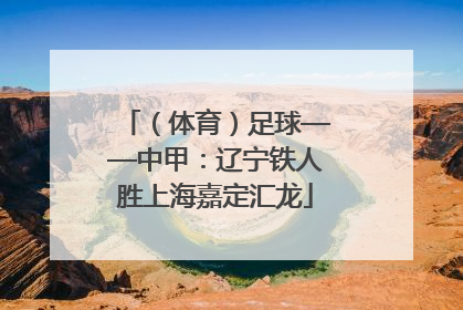 （体育）足球——中甲：辽宁铁人胜上海嘉定汇龙