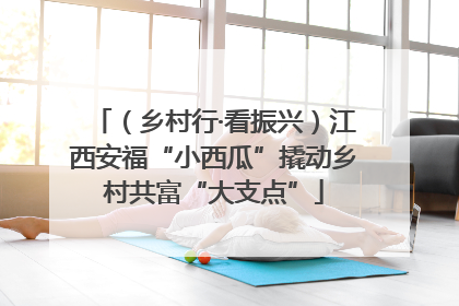 （乡村行·看振兴）江西安福“小西瓜”撬动乡村共富“大支点”