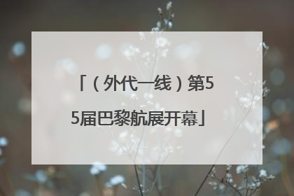 （外代一线）第55届巴黎航展开幕