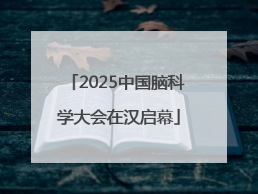 2025中国脑科学大会在汉启幕