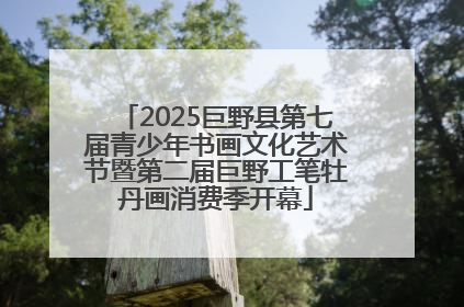 2025巨野县第七届青少年书画文化艺术节暨第二届巨野工笔牡丹画消费季开幕