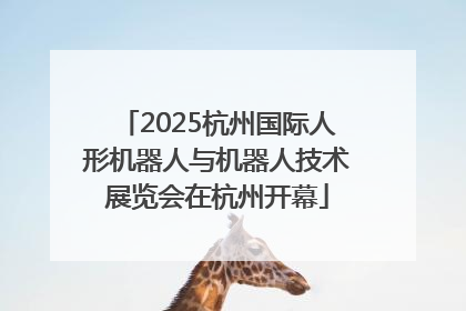 2025杭州国际人形机器人与机器人技术展览会在杭州开幕