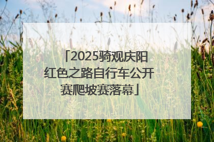 2025骑观庆阳红色之路自行车公开赛爬坡赛落幕