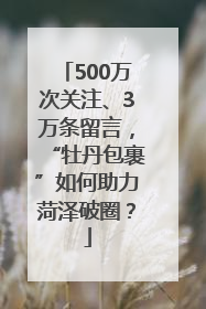 500万次关注、3万条留言，“牡丹包裹”如何助力菏泽破圈？